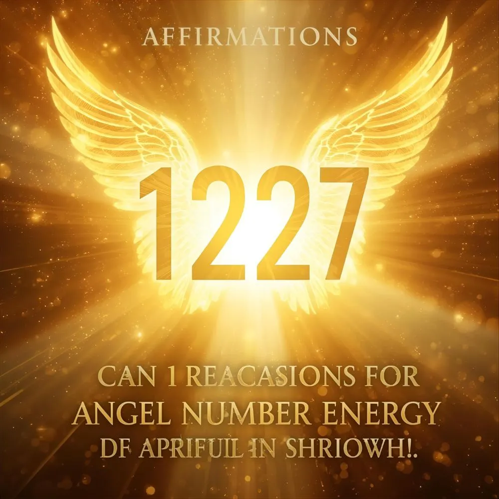 Affirmations for 1227 Angel Number Energy