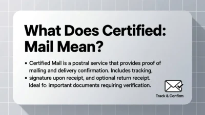 What Does Certified Mail Mean